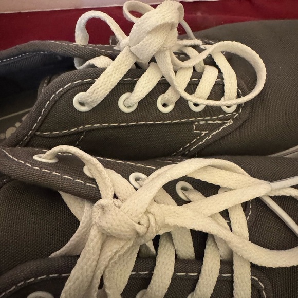 VANS Atwood Low Top Pewter Dark Gray Canvas Women Skate Shoe Sneaker Size 7 EUC - Picture 8 of 15